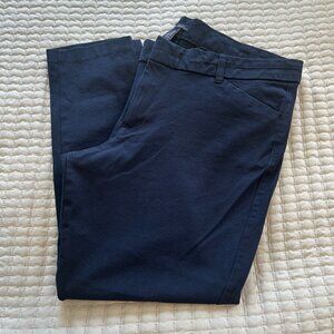 GAP Women’s Slim City Ankle Pants 18R Navy Blue True Indigo Cropped Slacks